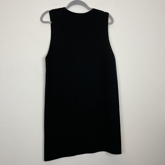 Chocolate Made In Korea Raw Hemmed Black Knit Dress - Picture 5 of 6